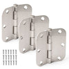 Ilyapa 36 Pack Brushed Nickel Door Hinges for Doors, 3.5 x 3.5 Inch Interior Satin Nickel Door Hinges Door Hardware, for Doors 3 1/2 Inches, with 5/8 Inch Radius Corners