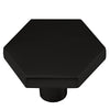 Ilyapa Flat Black Kitchen Cabinet Knobs - Hexagon Drawer Handles - 25 Pack of Kitchen Cabinet Hardware