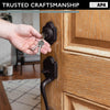 Traditional Style Front Door Exterior Handleset - Elegant Lock Set Handle Hardware with Single Cylinder Deadbolt Lock and Knob - Improved Classic Oil Rubbed Bronze Finish