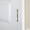 6 Pack of Door Hinges Satin Nickel - 3.5 x 3.5 Inch Interior Hinges for Doors Brushed Nickel with 5/8 Inch Radius Corners