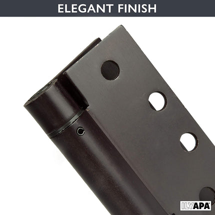 2 Pack of Self Closing Door Hinges Oil Rubbed Bronze - 4 x 4 Inch Square Interior Hinges for Doors