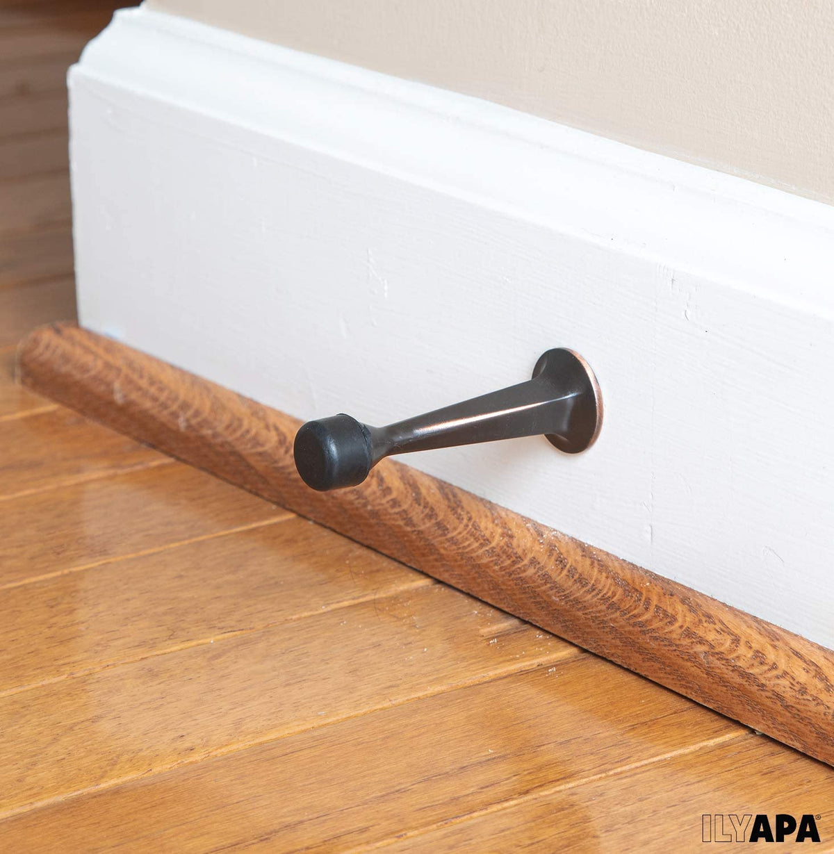 10 Pack of Door Stops Oil Rubbed Bronze 3 1/4 Inch Heavy Duty Door S ilyapa