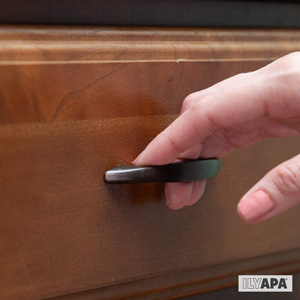 Oil Rubbed Bronze Kitchen Cabinet Pull Handles - 3 Inch Hole Center Handle Pulls - 10 Pack of Kitchen Cabinet Hardware