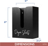 Ilyapa Tall Dryer Sheet Dispenser, Black Magnetic Dryer Sheet Storage for Laundry