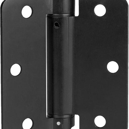 2 Pack of Self Closing Door Hinges Black - 3 ¬¨Œ© x 3 ¬¨Œ© Inch Interior Hinges for Doors with 1/4" Radius