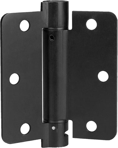 2 Pack of Self Closing Door Hinges Black - 3 ¬¨Œ© x 3 ¬¨Œ© Inch Interior Hinges for Doors with 1/4" Radius