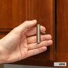 Satin Nickel Kitchen Cabinet Knobs, 25 Pack - T-Knob Drawer Pull Handle Hardware