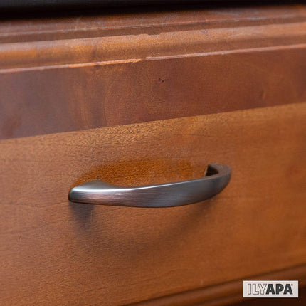 Oil Rubbed Bronze Kitchen Cabinet Pull Handles - 3 Inch Hole Center Handle Pulls - 10 Pack of Kitchen Cabinet Hardware