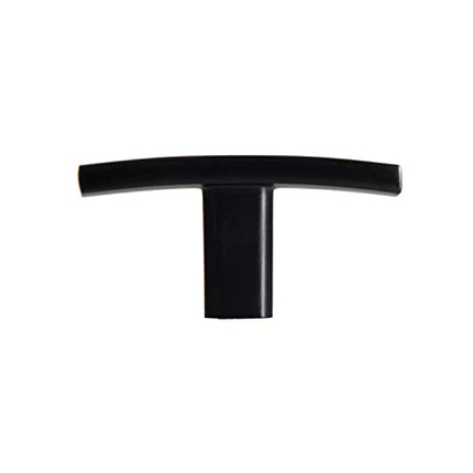 Oil Rubbed Bronze Kitchen Cabinet Knobs, 10 Pack - Curved T-Knob Drawer Pull Handle Hardware