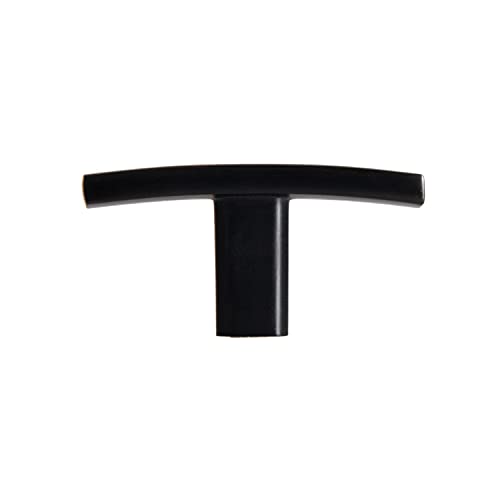 Oil Rubbed Bronze Kitchen Cabinet Knobs, 10 Pack - Curved T-Knob Drawer Pull Handle Hardware