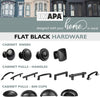 Black Kitchen Cabinet Handles - 3.75 Inch Hole Center Bar Pulls - 25 Pack of Kitchen Cabinet Hardware