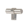 Satin Nickel Kitchen Cabinet Knobs, 25 Pack - Contemporary T-Knob Drawer Pull Handle Hardware