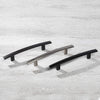 Antique Iron Kitchen Cabinet Handles - 3 Inch Hole Center Curved Bar Pulls - 10 Pack of Kitchen Cabinet Hardware