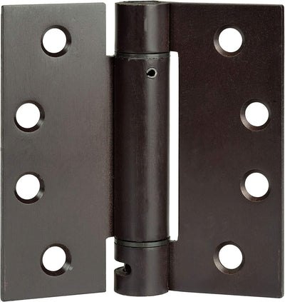 2 Pack of Self Closing Door Hinges Oil Rubbed Bronze - 4 x 4 Inch Square Interior Hinges for Doors