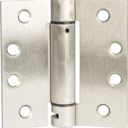 2 Pack of Self Closing Door Hinges Satin Nickel - 4 x 4 Inch Square Interior Hinges for Doors