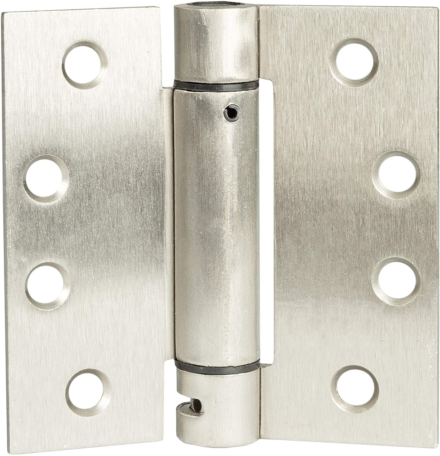 2 Pack of Self Closing Door Hinges Satin Nickel - 4 x 4 Inch Square Interior Hinges for Doors