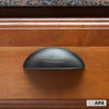 Oil Rubbed Bronze Kitchen Cabinet Pulls - 3 Inch Hole Center Bin Cup Drawer Handles - 10 Pack