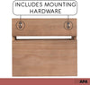 Ilyapa Rustic Wooden Key and Mail Holder with Shelf - Wall Mounted